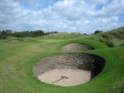 Royal Lytham & St Annes - deep bunkers at the approach to the 7th green